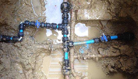 burst water mains